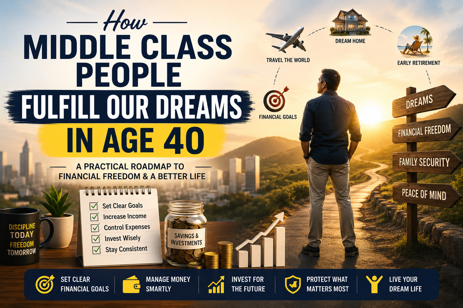 How Middle-Class People Can Fulfill Their Dreams at 40: A Practical Financial Roadmap